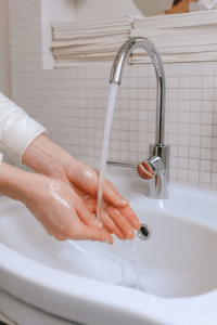 A person Washing Hands