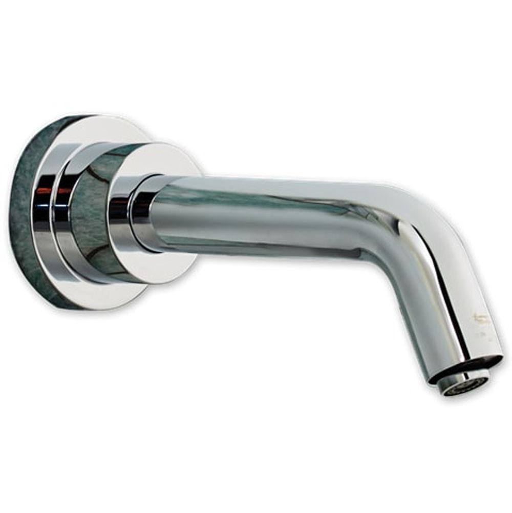 image of a wall-mounted touchless automatic faucet