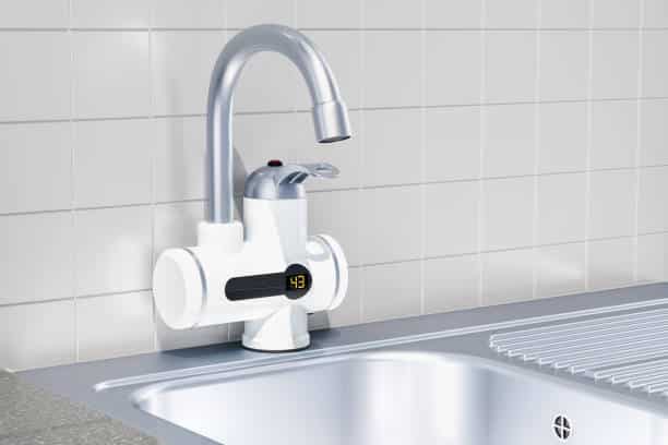 image of an automatic kitchen faucet