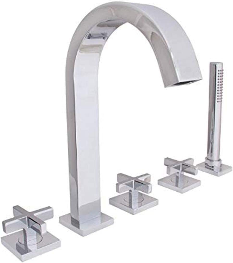 5-Hole roman tub faucet