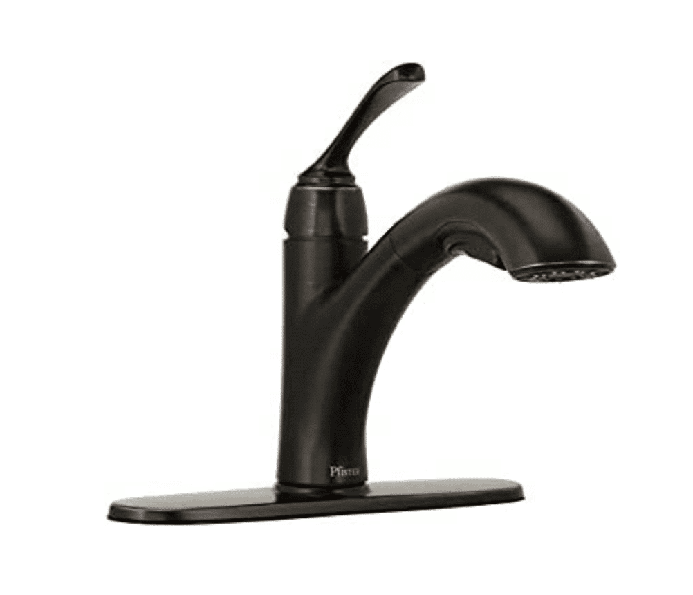 Pfister Cantara Pull-Out Sprayer Kitchen Faucet in Tuscan Bronze