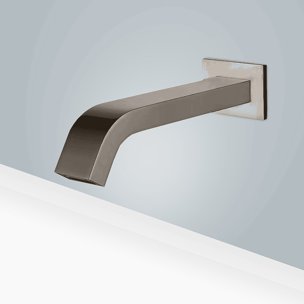 Touchless automatic wall mounted faucet