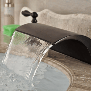 bronze waterfall faucet