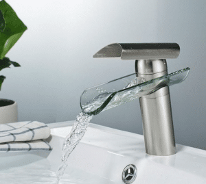 modern waterfall faucet
