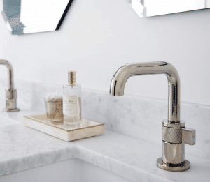 Polished nickel faucet